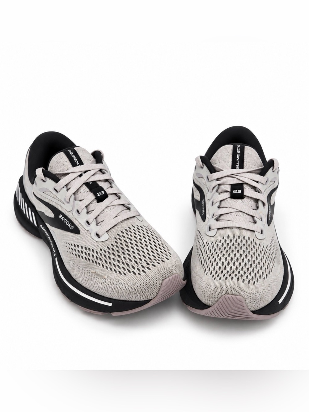Brooks Women's Running Shoes - Light Gray and Black